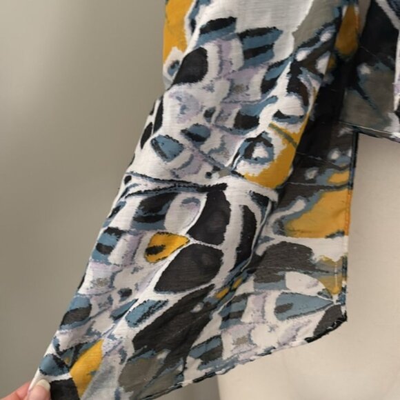 Butterfly Print Colourful Scarf - Picture 3 of 4